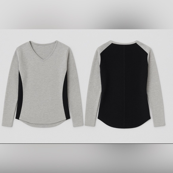 Max Studio Knit Cashmere  Colorblock Womens Sweater M Long Sleeves - Picture 7 of 8